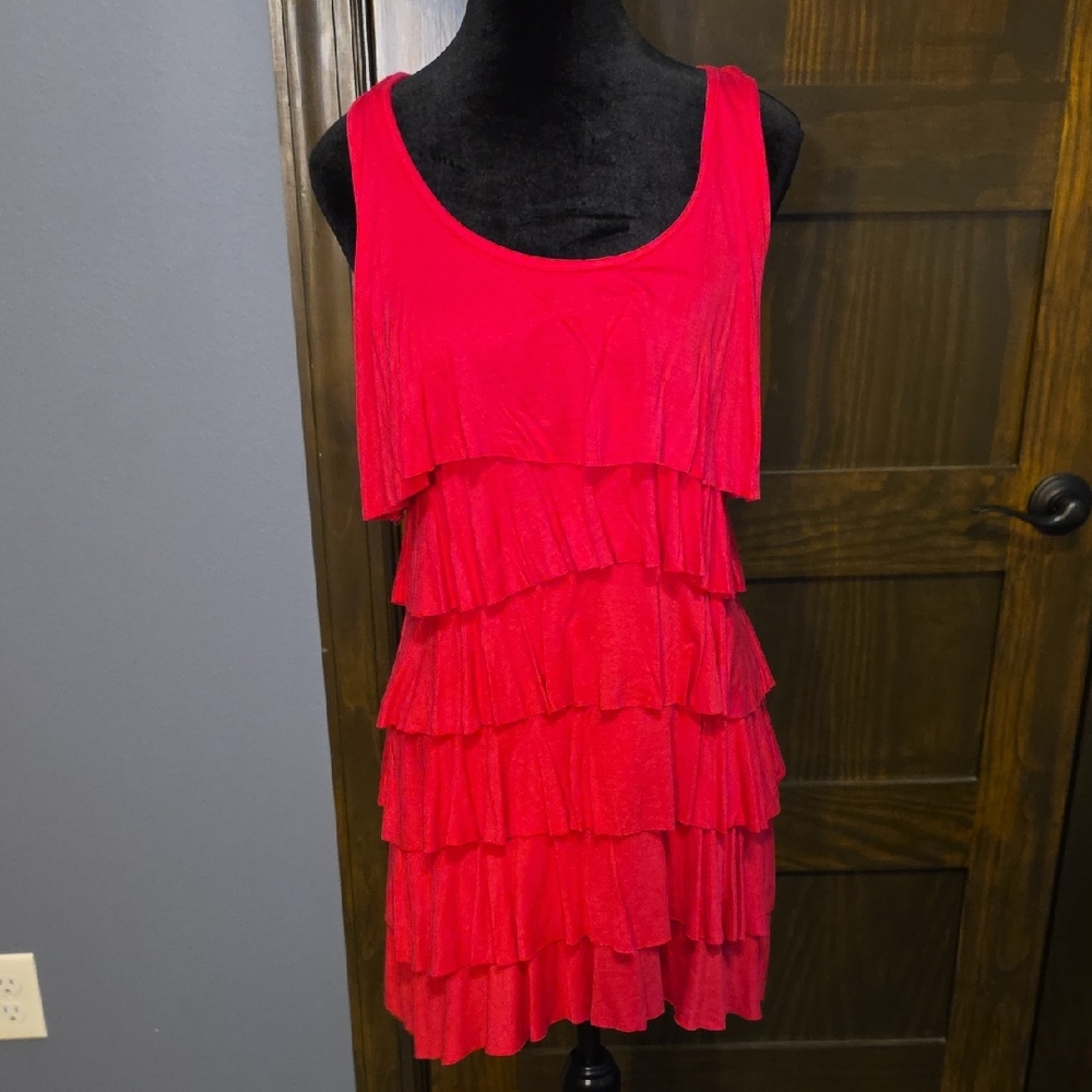 Ashley By Design Pink Tiered Mini Dress Or tunic.